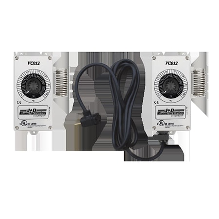 J & D Manufacturing 115-230V 50-60HZ Single Stage Thermostat VC012